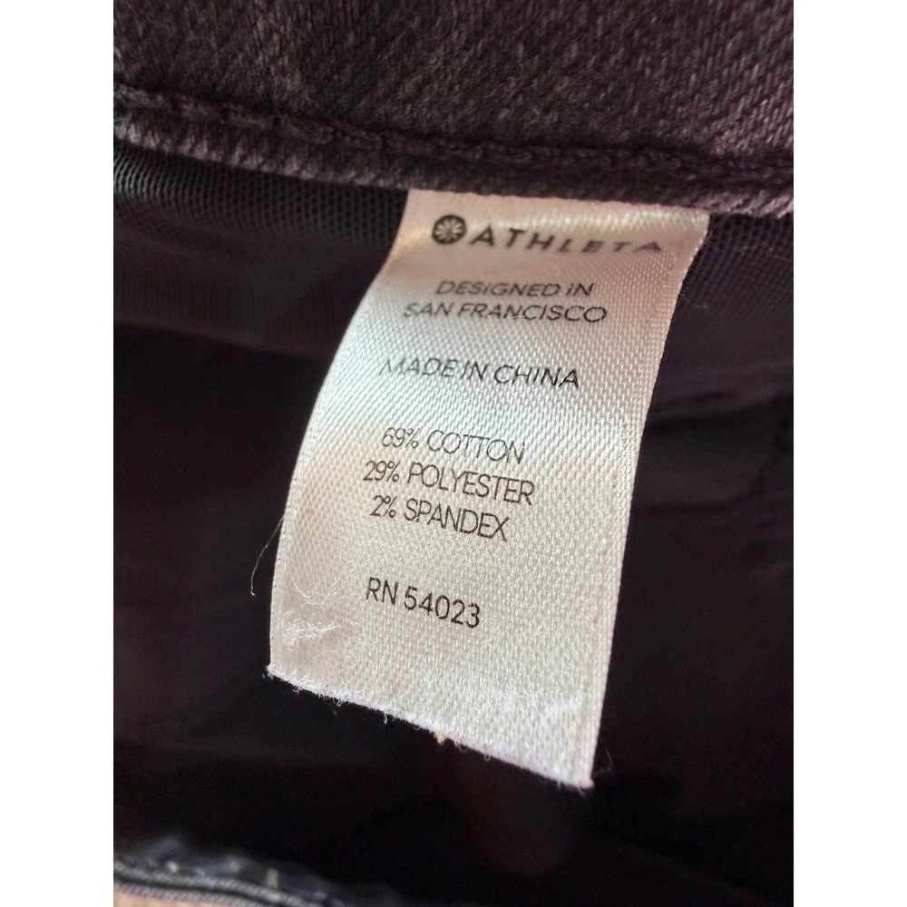 Athleta Sculptek Straight Leg Jeans Washed Black Denim Size 10 RN 54023 - Picture 5 of 16